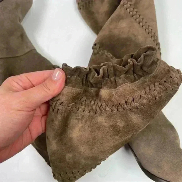 Vintage Coach Brown Suede Vintage Jae Knee High‎ Heeled Boot - Picture 9 of 11